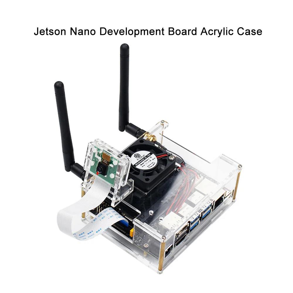 NVIDIA Jetson Nano комплект разработчика прозрачный акриловый чехол для Jetson Nano с охлаждающим вентилятором