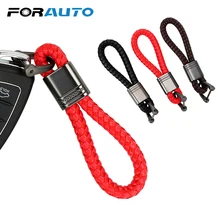 FORAUTO автомобильный брелок из искусственной кожи ручной работы брелок в виде подковы брелок для ключей Автомобильный Стайлинг авто аксессуары для интерьера