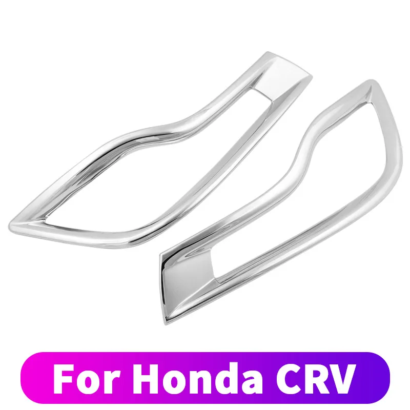 Rear fog lamps Для Honda CRV CR-V передний противотуманный Абажур задний противотуманный Абажур декоративная рамка декоративная блестящая ABS пластик - Цвет: Rear fog lamps
