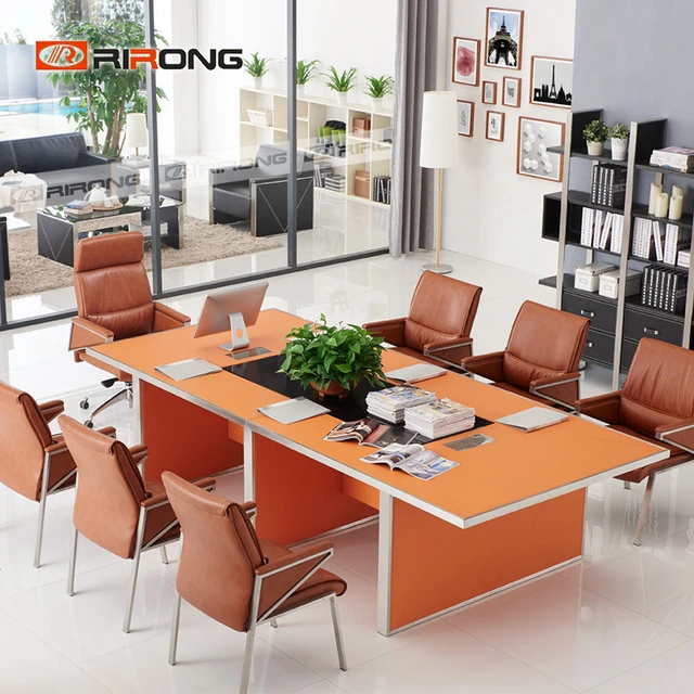 Customzied Rectangle  Black Color Office Conference Meeting Room Office  Meeting Table For 6 People - Conference Tables - AliExpress