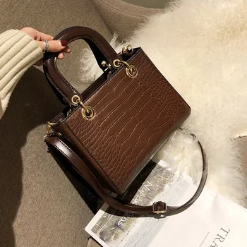 

New Luxury Crocodile Skin Leaher High Quality Mystic Messenger Women Handbags Shoulder Bag for Women