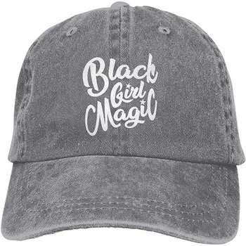 

TSDFCBlack Girl Magic Adjustable Noveity Denim Hat for Women and Men