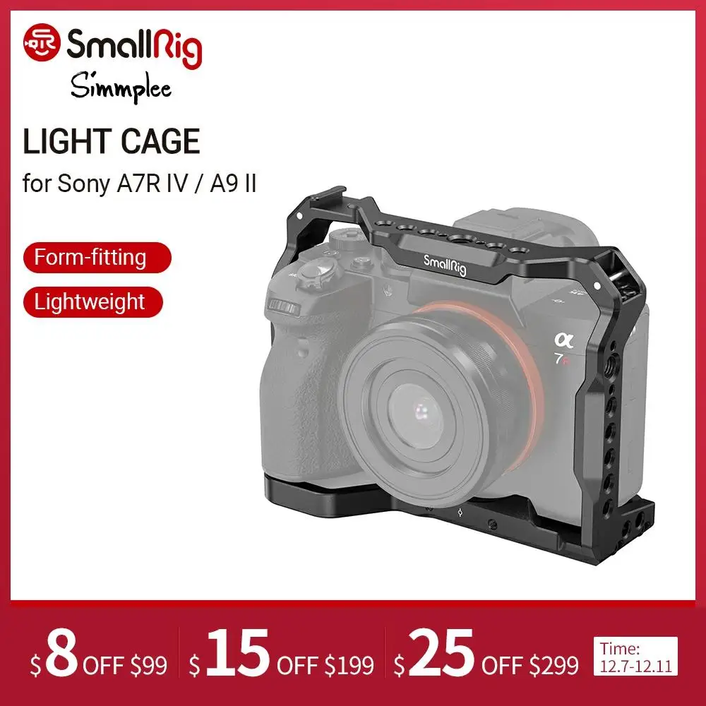 

SmallRig Light Camera Cage Side Handle for Sony A7R IV A9 II DIY Accessories KIT 2917