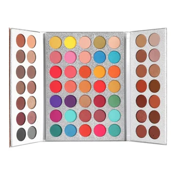 

63 Color Matte Shimmer Eyeshadow Palette Blendable Pigmented Warm Eyeshadow Variety Of Styles Complete Colors