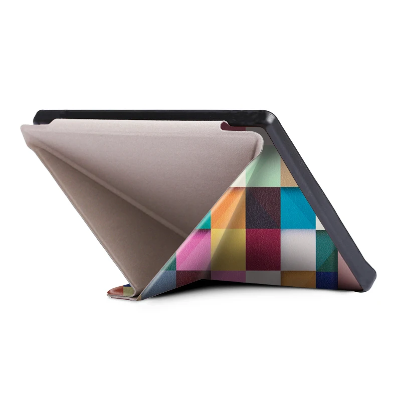 Premium PU Leather Origami Stand Case for 7-Inch E-Readers with Slim Magnetic Wake/Sleep Cover