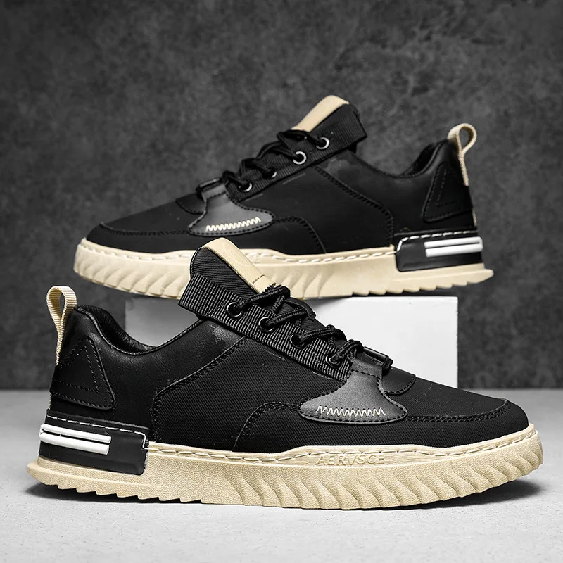 Platform Shoes For Men Sneakers Lace Up Men's Casual Shoes Outdoor