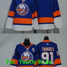 Youth Embroidery Stitched New York#91 John Tavares Kids Jersey