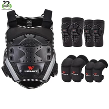 WOSAWE дети бронежилет Скейтбординг Лыжный Спорт Велоспорт жилет велосипеда Горные одежда для поездок на мотоцикле, защитные наколенники детский MTB чехол-броня
