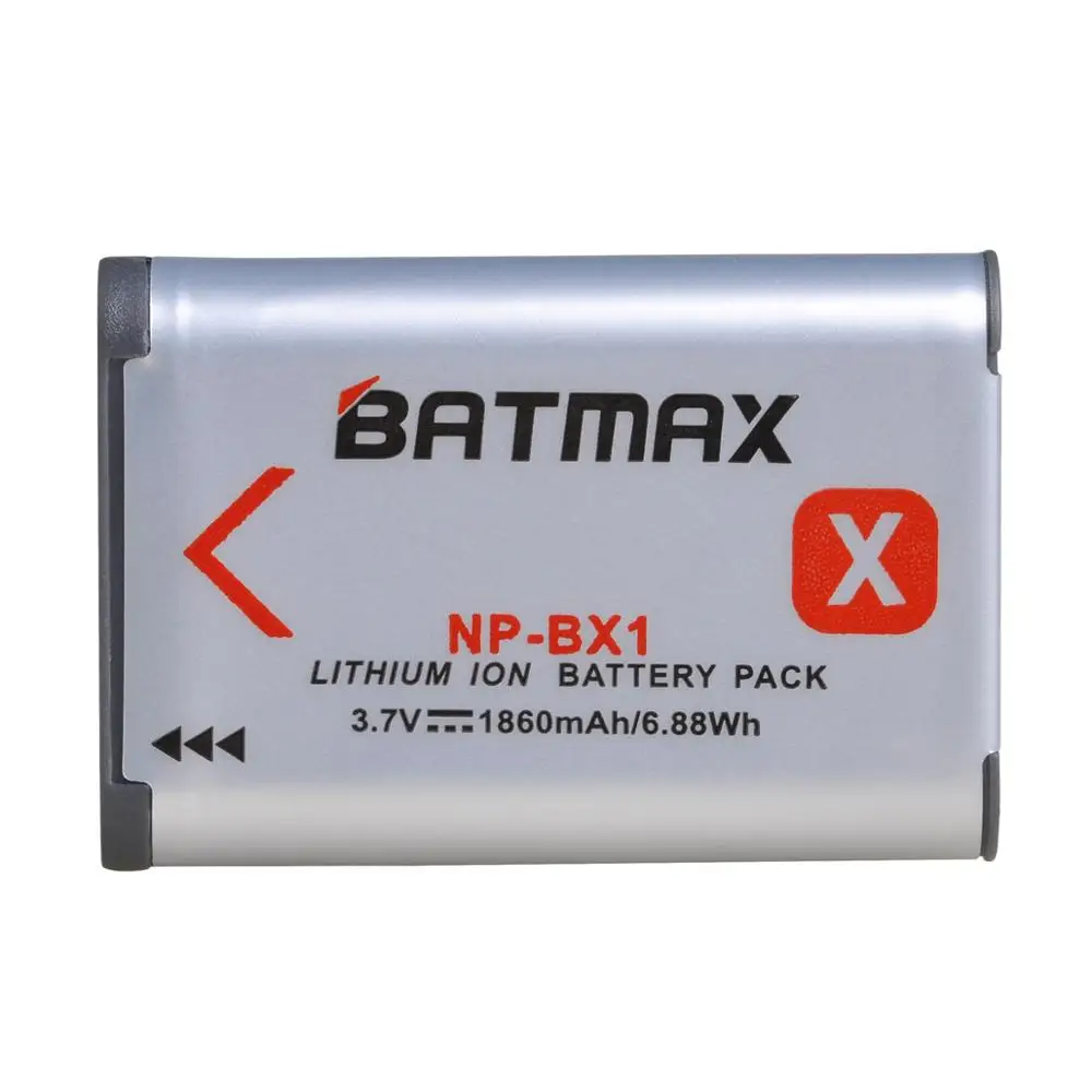 2 шт. 1860 мА/ч, NP-BX1 NP BX1 Батарея акумуляторная батарея+ Зарядное устройство с Тип C для sony комплектующие фотоаппарата sony DSC RX1 RX100 AS100V M3 M2 HX300 HX50 GWP88 AS15 WX350 - Цвет: 1Pc