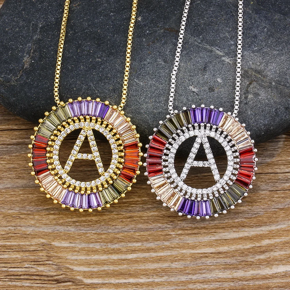 274 30 De Descuentooferta Oro Plata Color Cúbico Zirconia 26 Letras Colgante Collar Inicial Moda Nombre Collar Joyería Gargantilla Para Mujer In
