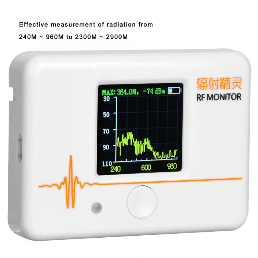 240M-960M 2300M-2900M XT-120 1.44in Portable Digital Screen Signal Radiation Detector Tester Meter Measurement