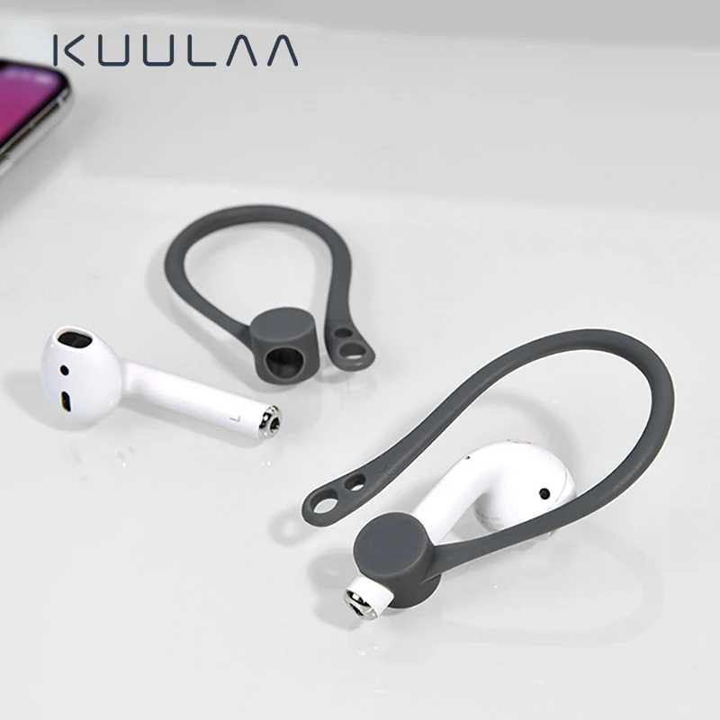 KUULAA защитные Крючки Держатель безопасности подходят крючки для Airpods Apple беспроводные наушники аксессуары спортивные анти-потеря ушной крючок