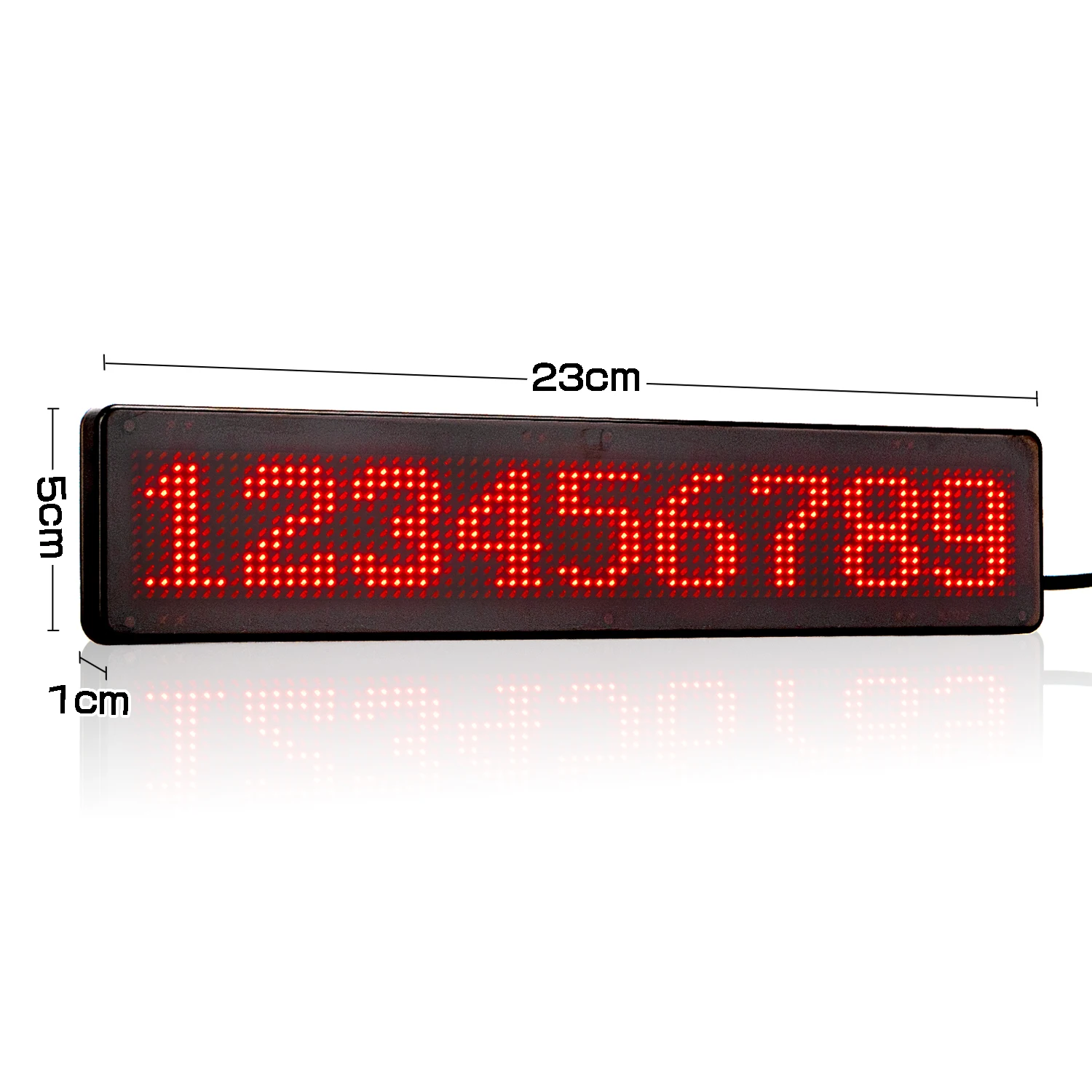 23cm Led Signage Car Led Sign Display Red Text App Control Bluetooth  Programmable Scrolling Message Led Display Board 12*72 Dots Led Displays  AliExpress