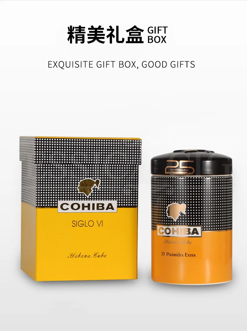 COHIBA держатель для сигары керамический хьюмидор для сигар кувшин роскошный большой емкости Humidor коробка для сигар W/Подарочная коробка