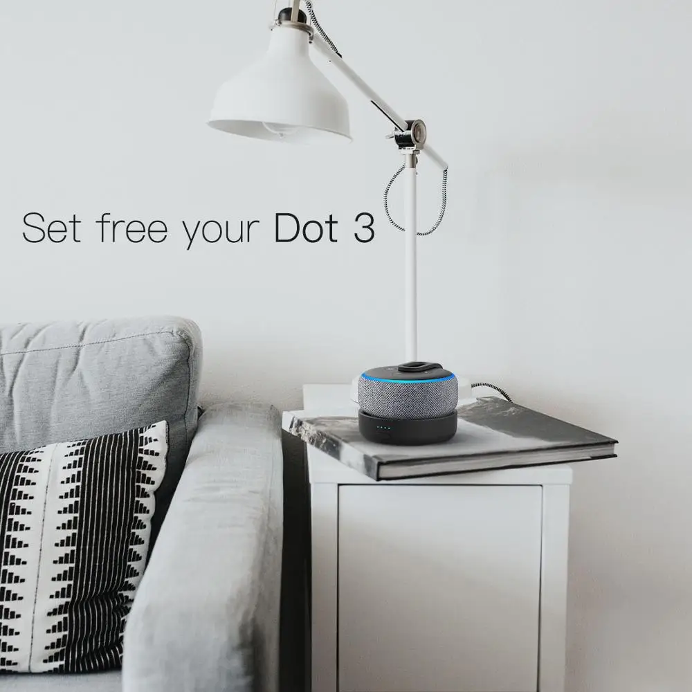 Online Base de batería de carga portátil Original GGMM para Amazon Echo Dot 3rd Gen Mini altavoz inalámbrico Bluetooth para Alexa Con 8 horas