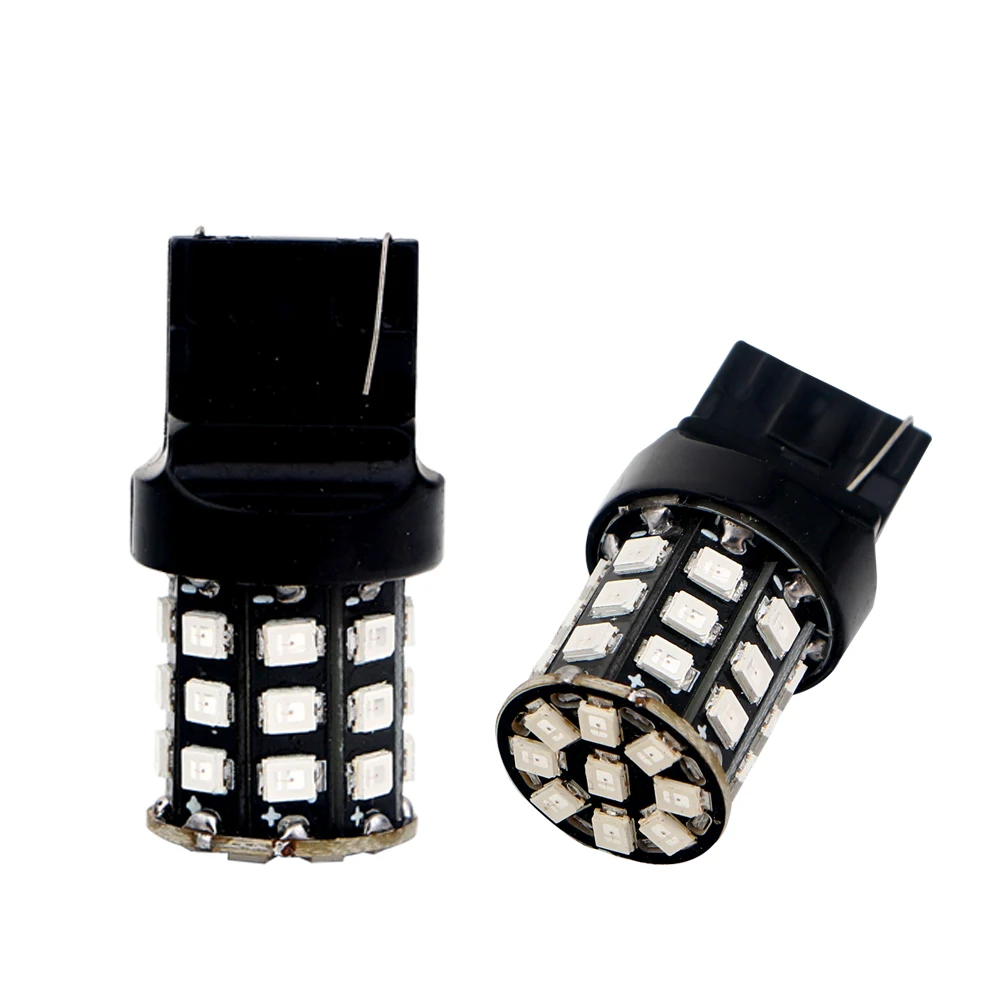 YM E-Bright 2-10 шт/партия W21/5 W 7443 T20 W21W WY21W парковочные задние лампы 7440 T20 2835 33 SMD авто огни поворота автомобиля signel свет