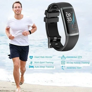 

elenxs G26 Color Screen Bluetooth Smart Bracelet Heart Rate Monitoring Waterproof Intelligent Watch Fitness Activity Tracker