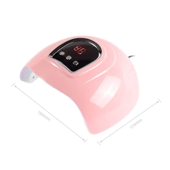 

54W Nail Lamp Nail Gel Dryer LED UV Curing Machine Fingernail & Toenail Gel Curing USB Nail Art Machine Painting Salon Tool