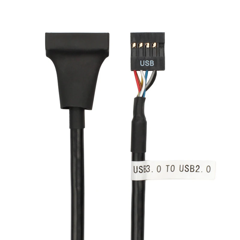 Кабель переходник с USB 3 0 на 2 для материнской платы плата USB3.0 20 контактами 9