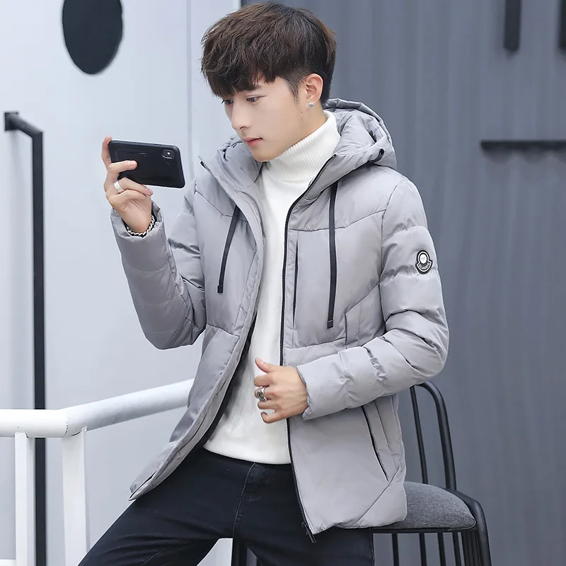 Cotton-padded Clothes MEN'S Coat Winter New Style down Jacket Cotton-padded Clothes Korean-style Handsome Thick Cotton-padd