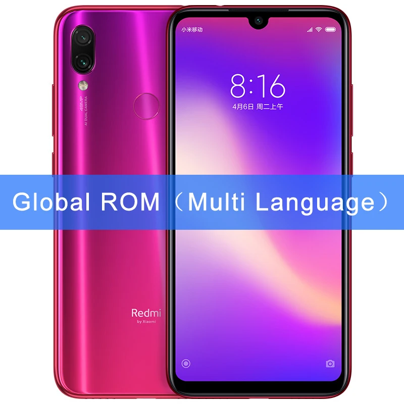 Global ROM Gold Смартфон Xiaomi Redmi Note 7 Pro с глобальной прошивкой, 6 ГБ, 128 Гб ПЗУ, Note7, Восьмиядерный процессор Snapdragon 675, 48 Мп+ 5 МП, двойная камера, 6,3 дюйма, 4000 мАч - Цвет: Global ROM Gold