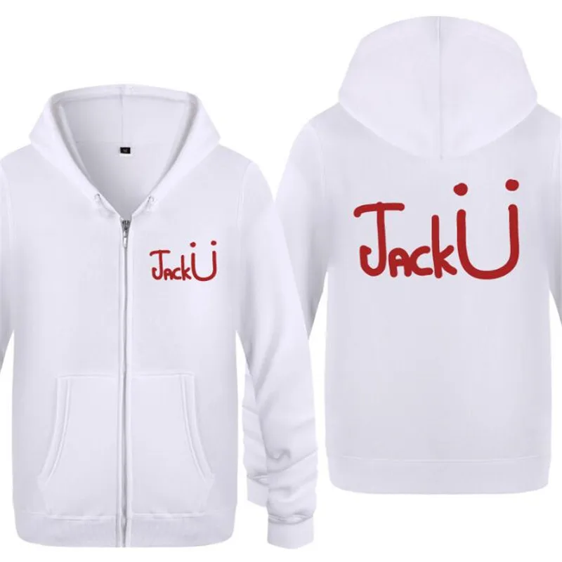 Мужская толстовка с капюшоном Jack U Diplo, хипстерские толстовки Skrillex, мужские флисовые толстовки в стиле хип-хоп с длинным рукавом, куртка на молнии, пальто, толстовка, костюм для катания на коньках