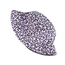 Унисекс Двусторонняя Панама контрастная цветная леопардовая Рыбацкая Кепка 95AB