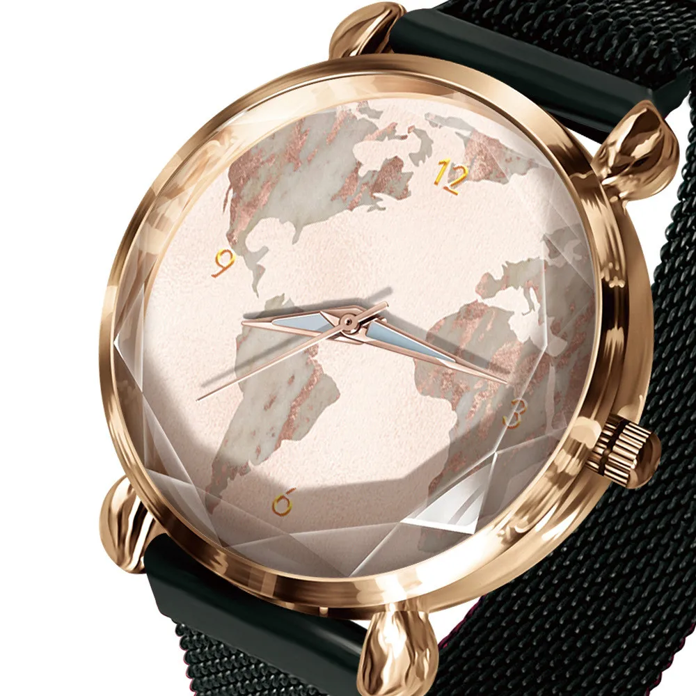 Diy map Watch gift Album customization Clock photo made LOGO Name Customized Women Red Bracelet watches 1 piece custom WM333