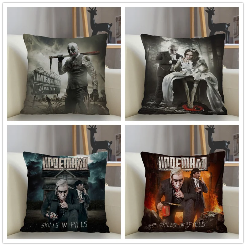 Musife Custom Till·Lindemann Pillowcase Home Decoration 45*45cm Zipper Square Throw Pillow Cover Drop Shipping | Дом и сад