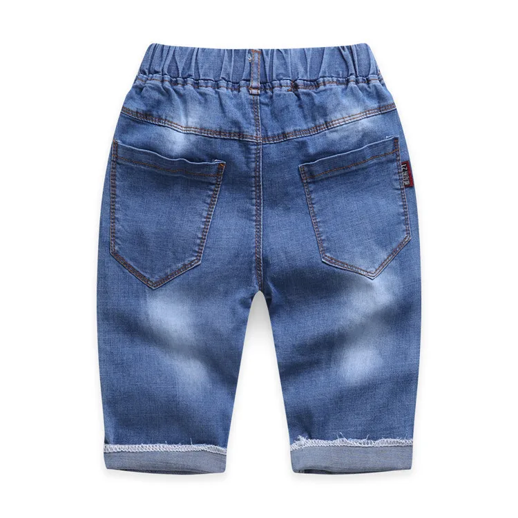 Summer New Style Childrenswear Crawler Children Knee-length Denim Shorts Korean-style Men's Children Shorts