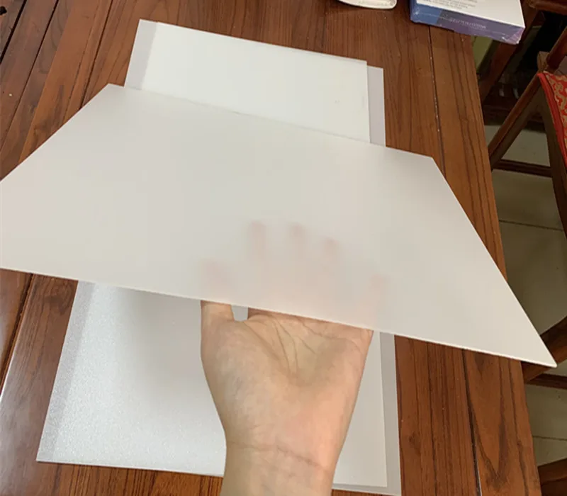 1.4x300x300mm Opal Frosted Cast Milky Double-sizes Acrylic PMMA Diffuser Sheet/Panel/Plate For Led Light Cover