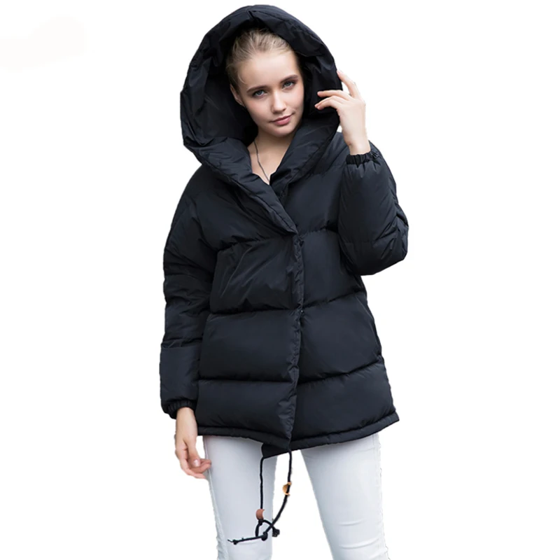 Goede Fitaylor Nieuwe 2020 Winter Vrouwen Parka Onregelmatige Losse Fit Brood Sneeuw Capuchon Plus Size 90% Witte Eendendons Moederschap jas