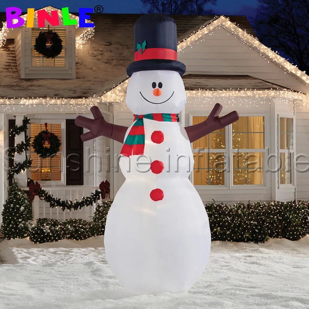 

3m Airblown Inflatable Christmas Decorations Inflatable Snowman With LED Yard Holiday Decoration