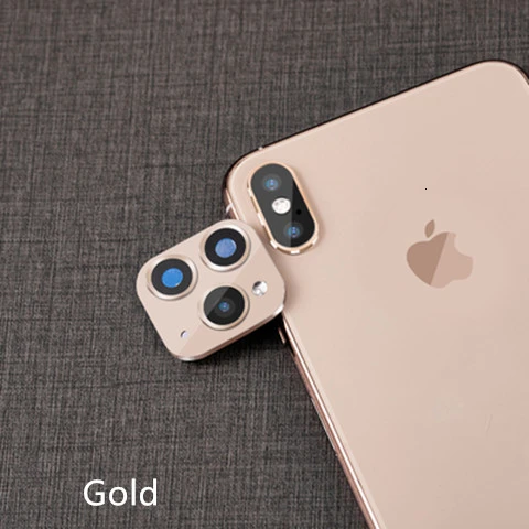 Для iPhone X XS MAX объектив камеры секундная Замена для iPhone 11 наклейка на рассеиватель XSMAX модифицированный 11PROMAX Explosion модифицированный чехол для объектива - Цвет: Second generation