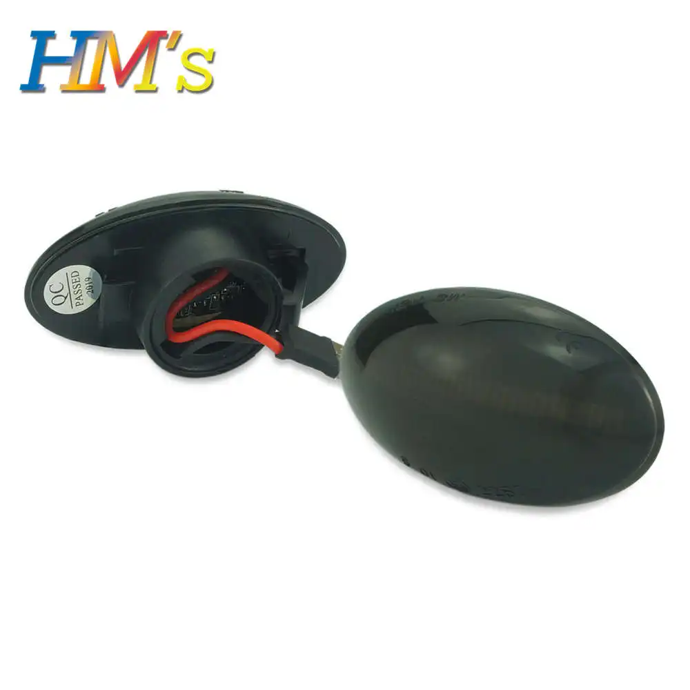 Black Lens Плавные боковые репитер лампы для Mini Cooper R50 R52 R53 динамические светодиодные, боковые, габаритные фонари лампы для MINI Cooper R53 R50 2002-2008 - Испускаемый цвет: Black Lens