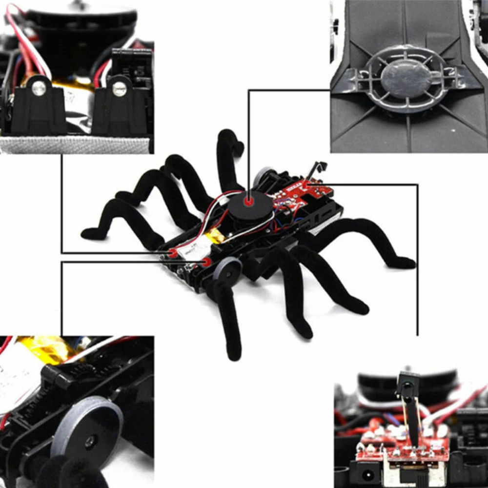 Rc животные паук дистанционного управления игрушка Инфракрасный детский подарок Моделирование Пушистый электронный Альпинизм на стену тарантул