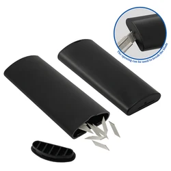 EHDIS 2pcs Professional Snap Off Blade Disposal Case For 30 Degree Steel Trash Baldes Paper Film Vinyl Knife Cutter Storage Tool