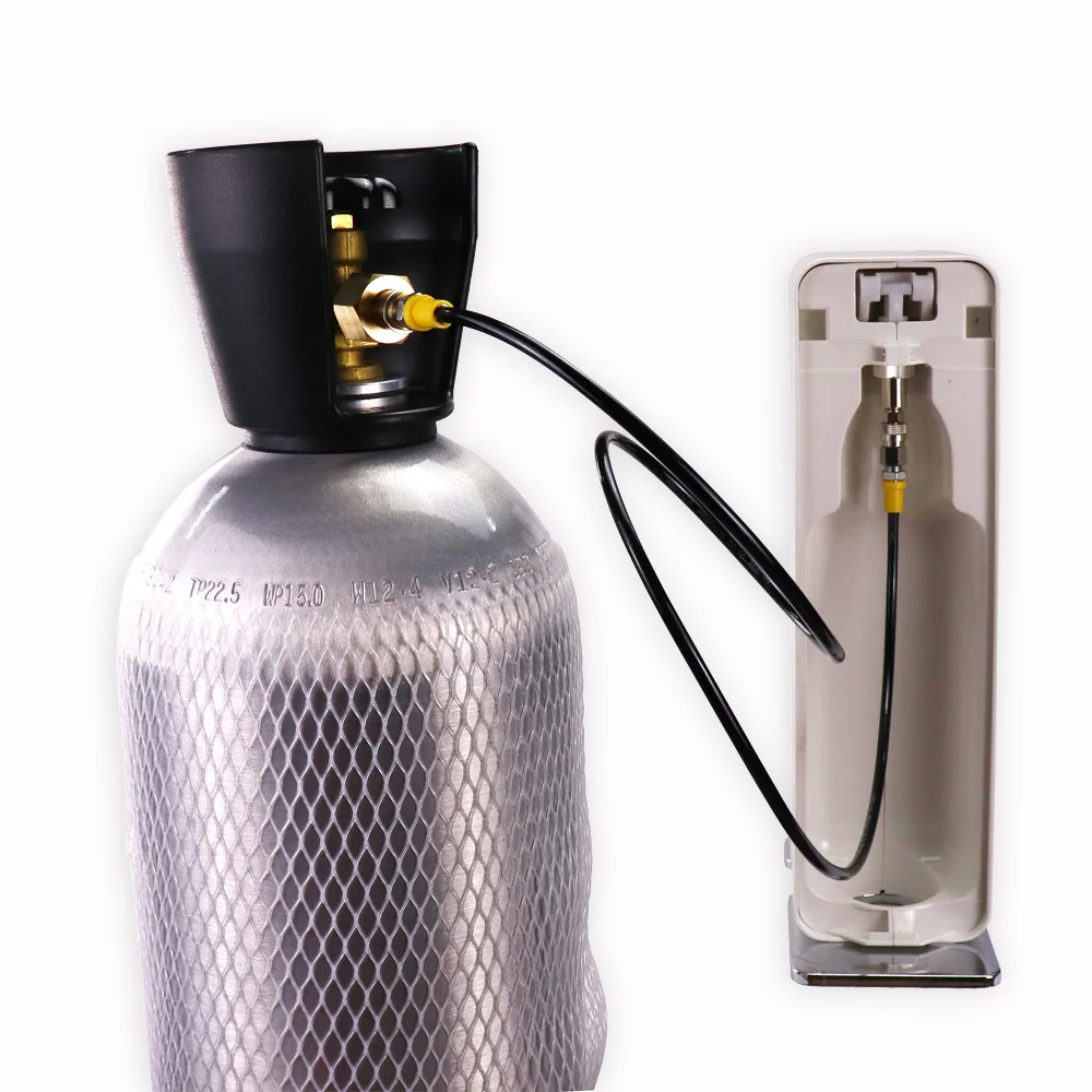 soda maker adapter kit New SODA Maker to External Co2 Tank Adapter and Hose Kit Fit SodaStream W21.8-14 Or CGA320 with Quick Disconnect Connector