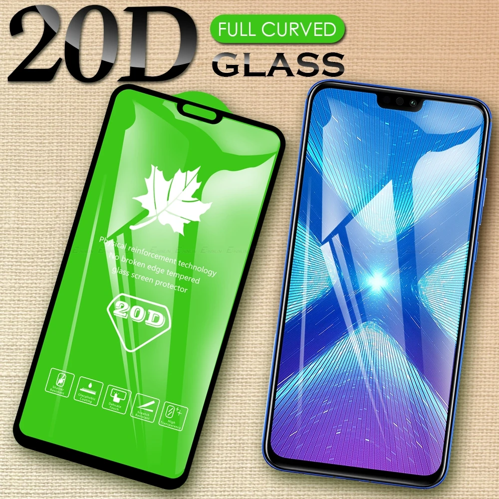 

20D Full Cover Tempered Glass Screen Protector For Huawei Honor 9X 8X 8A 8S 7C 7S 7A Pro Glass Protective Film