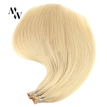 

Clearance MW Double Drawn Remy I Tip Human Hair Extensions Pre Bonded Fusion Stick Hair 20 Inches 50cm 1.0g/s 100% Real Hair