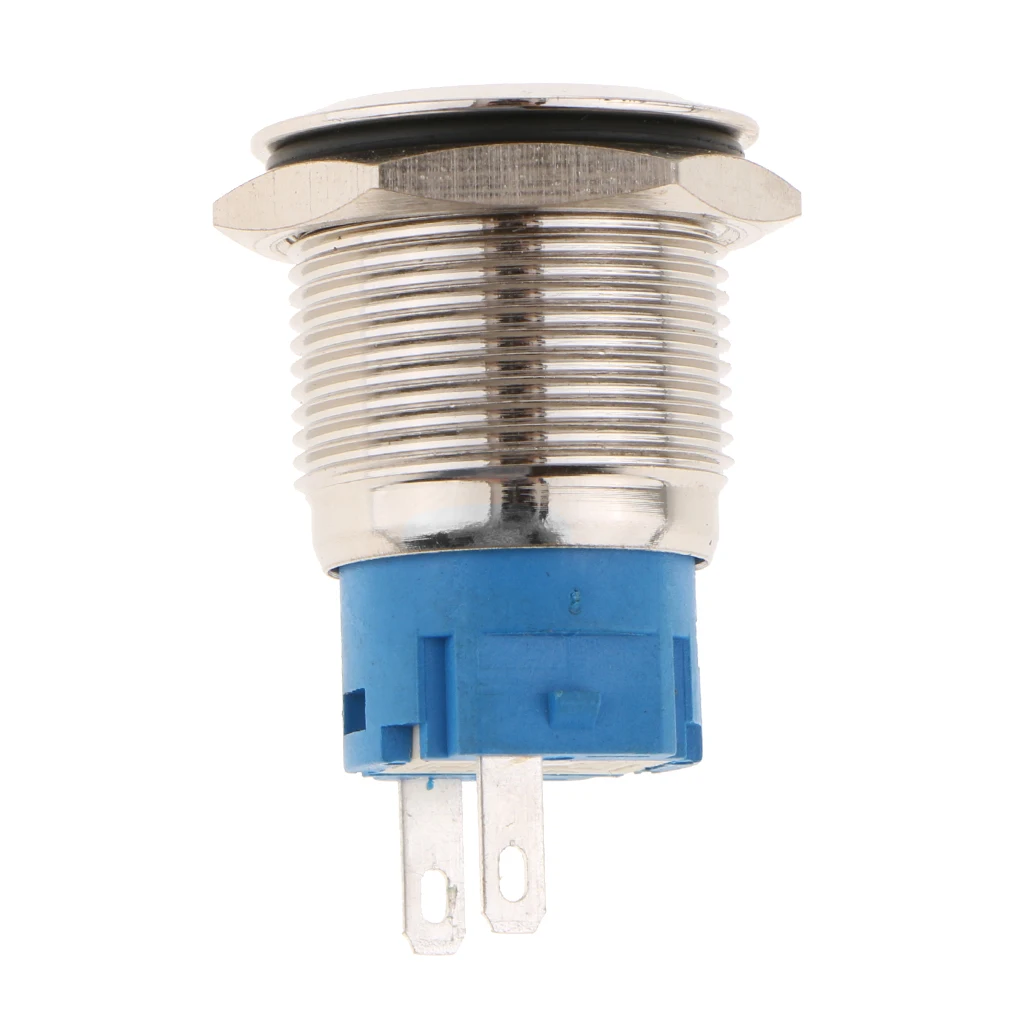 19mm 12V Waterproof Metal Signal Indicator Light Pilot Lamp IP67