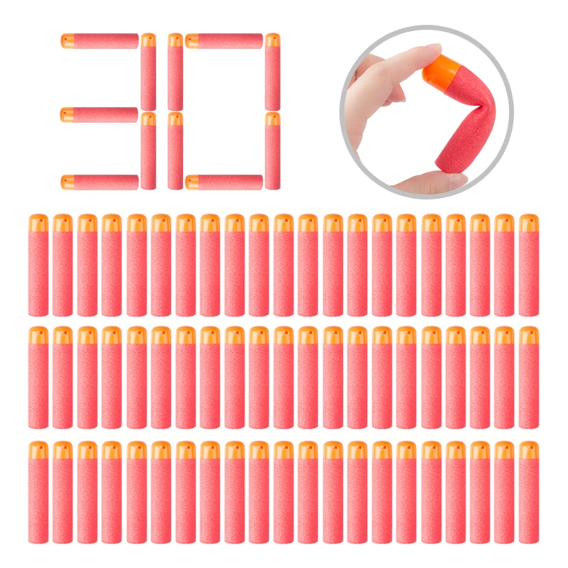 30-60Pcs Darts For Nerf Mega 9.5cm Sniper Darts Bullets Mega Foam Refill Darts Big Hole Head Bullets for N-Strike Mega Series