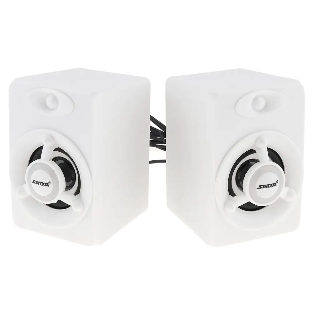 SADA V-118, портативная компьютерная колонка, USB 2,0, сабвуфер, комбинированный динамик, музыкальный динамик для ПК с красочной лампой для телевизора/ноутбука