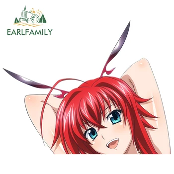 

EARLFAMILY 13cm x 10.3cm for Rias Gremory Decal Trunk Surfboard Scratch-Proof Anime Windshield Car Stickers Cartoon Decoration