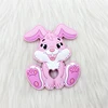 1pcs Cartoon Rabbit Baby Teeether Animal Beads DIY Rodent Silicone Teething Toy Nursing Gift Accessories 6