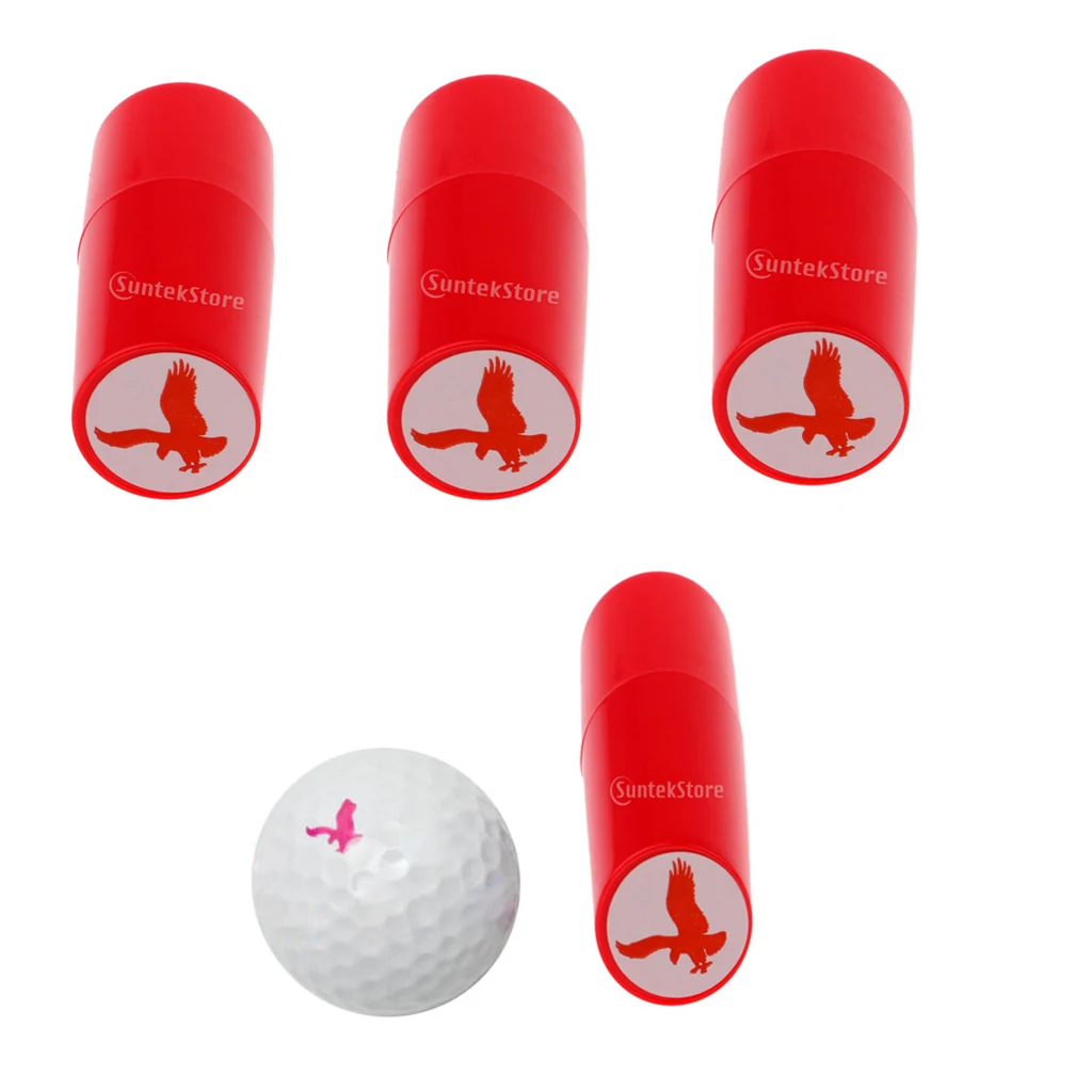 3 Piece Cute Eagle Design Print Golf Ball Stamper Seal Marker Golfer Gift