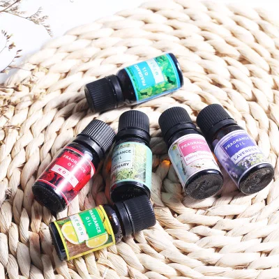 

10ml*6bottles Pure essential oils for aromatherapy diffusers lavender Rose lemon Mint rosemary Cherry oil aroma for humidifier