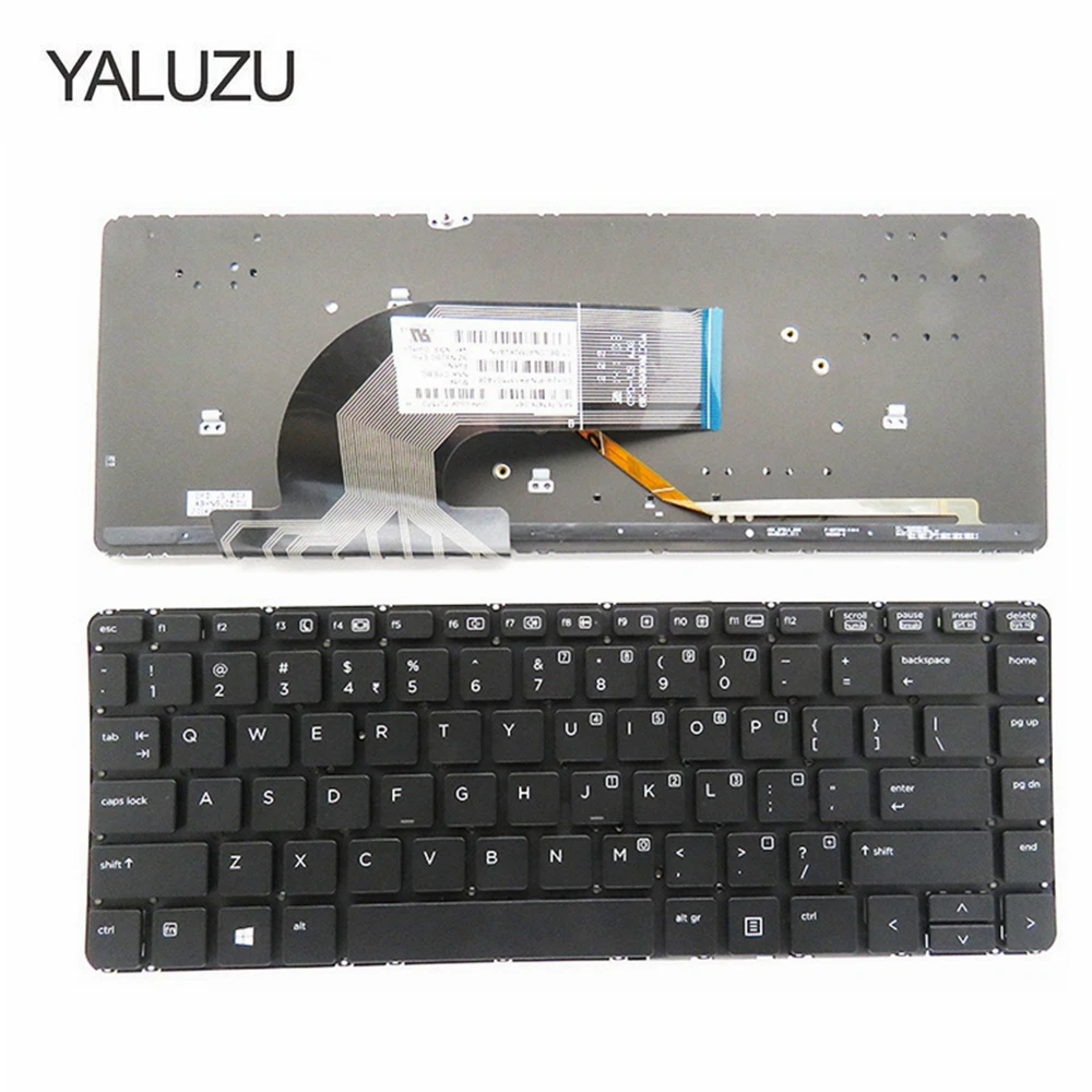 YALUZU US черная новая английская клавиатура для hp 430 G2 440 G1 440 445 G1 G2 640 645 Клавиатура для ноутбука с подсветкой
