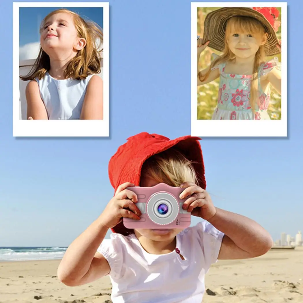  High Definition Creative Dual Camera Mini Children 400 mAh 32GB Camera 5V/1A Educational Toys Blue/