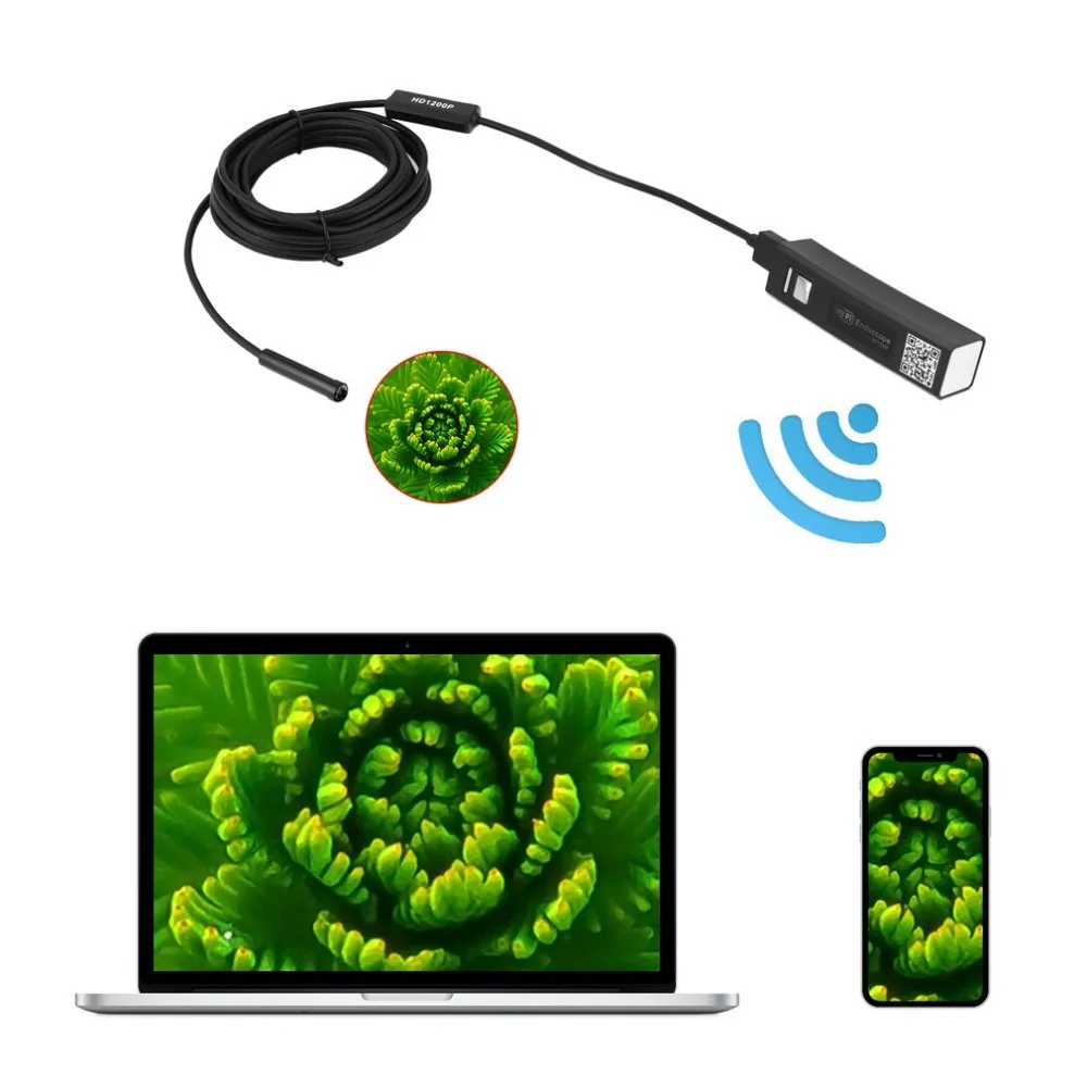 F150 Full HD 1200P 2MP wifi USB эндоскоп камера жесткий кабель Android iPhone IOS wifi USB камера бороскоп для осмотра труб